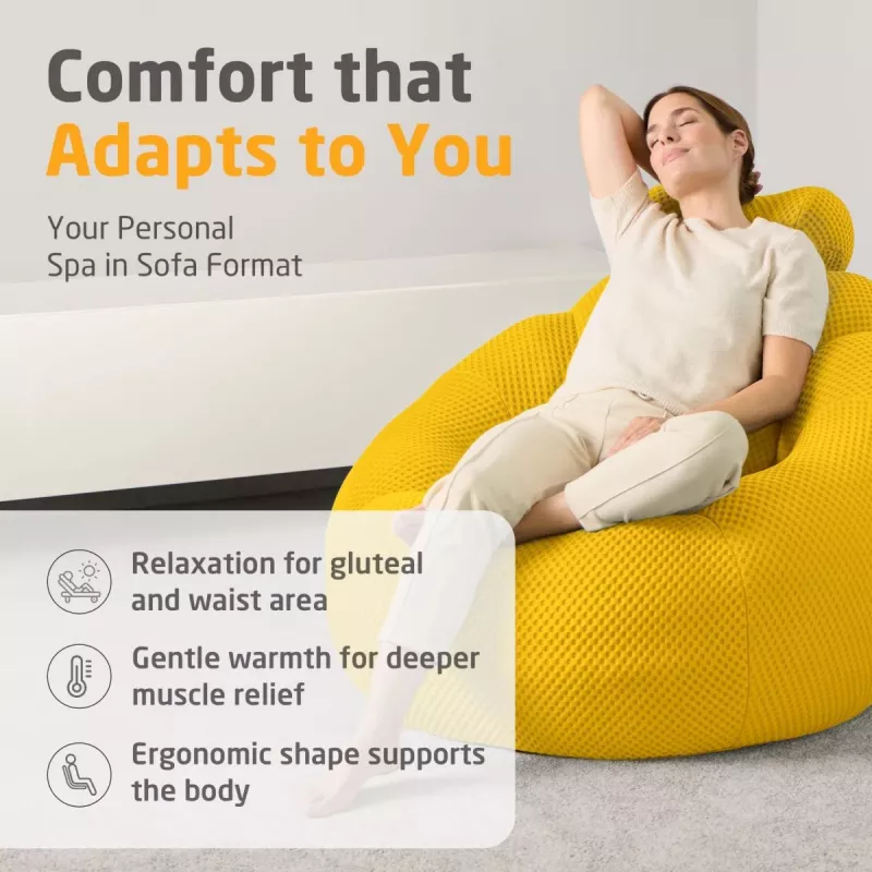Medisana RS200 Bubble Sofa su masažu, geltona