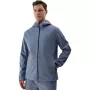 Vyriška Softshell Striukė 4F M283 Denim – Vandeniui Atspari, Nuo Vėjo Sauganti, Su Gaubtu, Dydis L