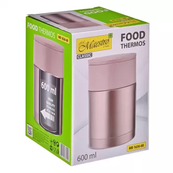 MEO MAESTRO MR-1636-60 600 ml termosas maistui su dviem talpyklomis ir sulankstomu šaukštu