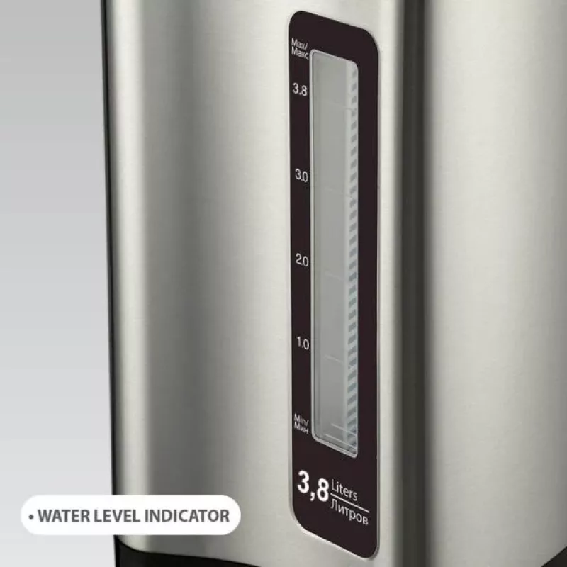MEO MR-081 elektrinis virdulys–dozatorius 4,5 l, 750 W, juodas/sidabrinis