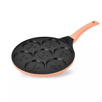 MEO Smile blyninė keptuvė 26 cm, nelipni, aliumininė, juoda MR-1222-B
