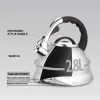 MEO Stovetop Kettle 2.8L MR-1328 MAESTRO – Nerūdijančio plieno virdulys su švilpuku, tinka indukcijai ir visoms kaitlentėms, sidabrinis