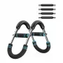 MERACH MR-2500B1 Smart Chest Trainer su hidrauliniu pasipriešinimu, Bluetooth 5.0, programėlės valdymu, juoda/pilka