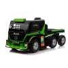 Mercedes sunkvežimis + priekaba XMX622B Žalias LCD baterijomis varomas žaislas