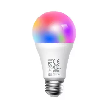 Meross MSL120 WiFi Smart LED lemputė (HomeKit) – pilnas RGB spalvų ir reguliuojama balta šviesa, A19 E26, 810 liumenų, 9W, veikia su Apple HomeKit, Alexa, Google Assistant