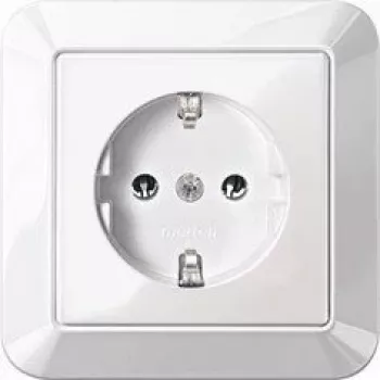 Merten MEG2301-1025 Schuko lizdas, 16 A, įleidžiamas, poliarinės baltos spalvos