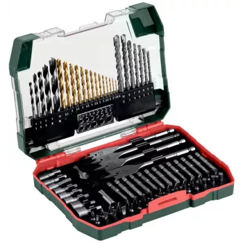 Metabo 626708000 86 dalių grąžtų ir atsuktuvų antgalių rinkinys dėkle