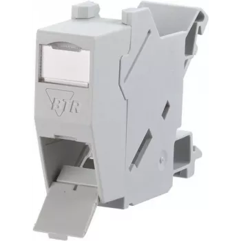 METZ CONNECT BTR E-DAT Module REG 8(8) IP20 Empty - DIN Rail Data Module Housing, 1TE, Light Grey