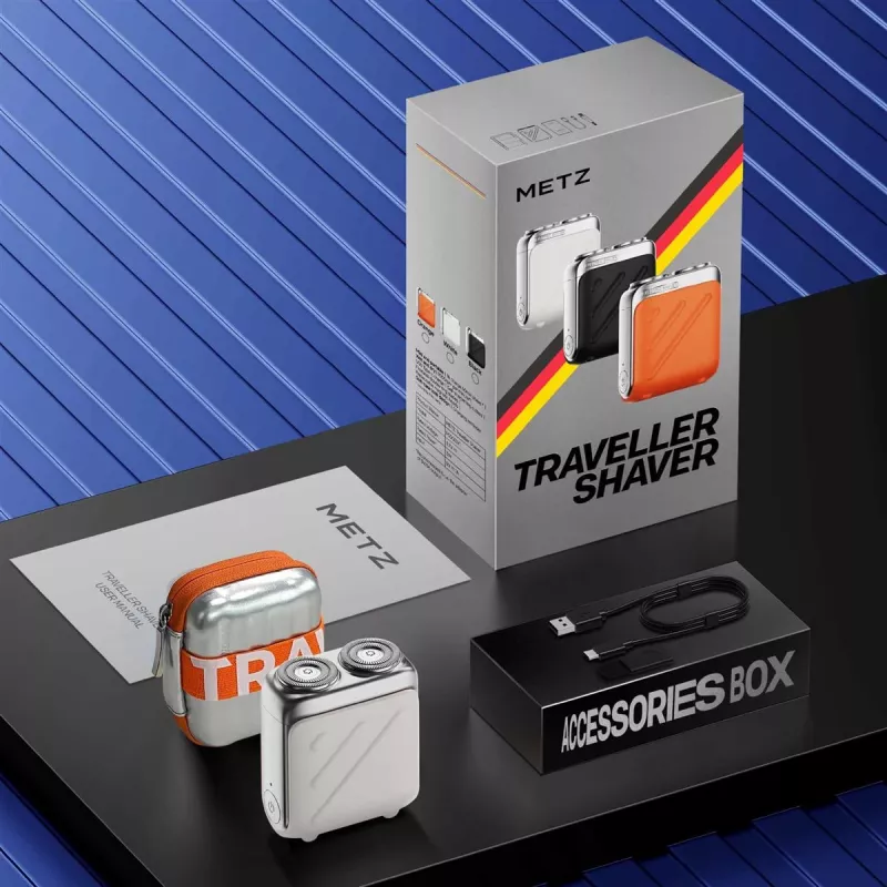 METZ MZXZ021 Traveller Shaver, Black