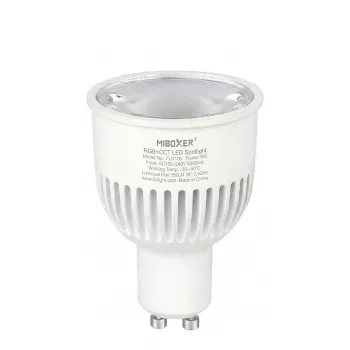 MIBOXER FUT106 GU10 LED prožektorius 6W RGB-CCT 450lm 2700-6500K su nuotolinio valdymo pultu