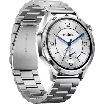 Mibro Watch GT išmanusis laikrodis su 1.75 inch HD TFT ekranu, sidabrinis (2 dirželiai)