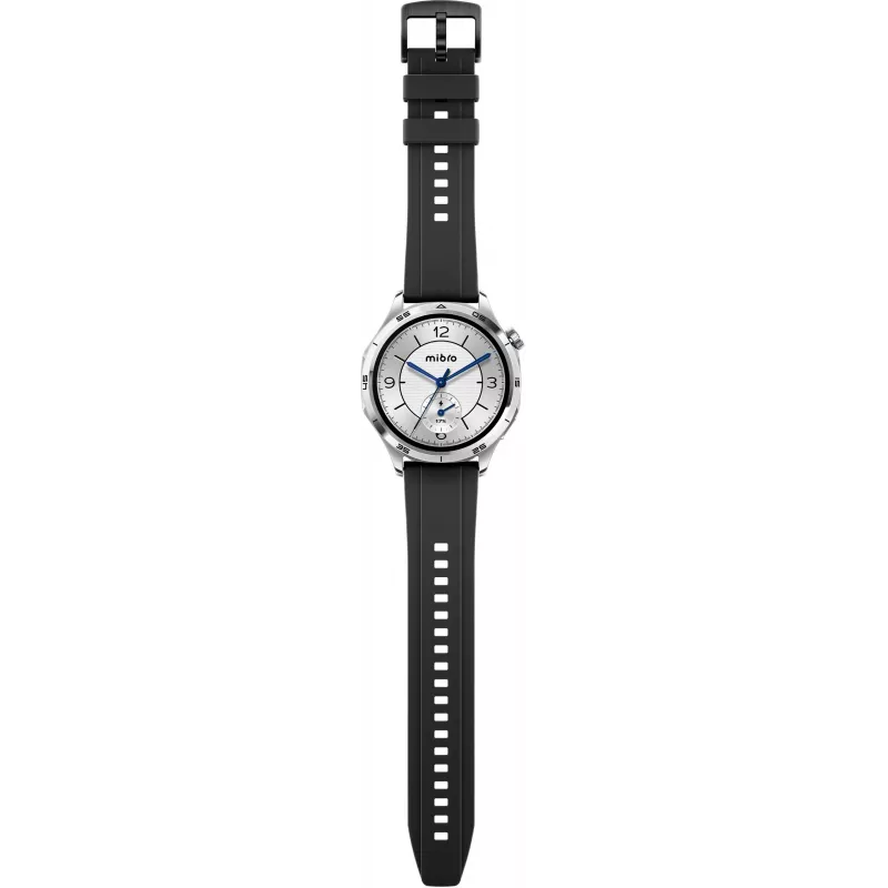 Mibro Watch GT išmanusis laikrodis su 1.75 inch HD TFT ekranu, sidabrinis (2 dirželiai)