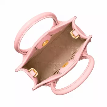 Michael Kors Moteriškas Ginny Crossbody Krepšys iš Saffiano Odos, Powder Blush, 15x17x6 cm