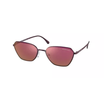 Michael Kors Adrianna IV Unisex Square Sunglasses MK1081-1125D0 56/18/140 mm Transparent Brown