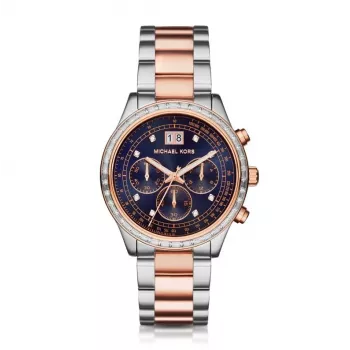 Michael Kors Darci Moteriškas Laikrodis Rožinio Aukso Spalvos Nerūdijančio Plieno Apyrankė MK6205