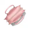 Michael Kors Greenwich Satchel Crossbody Bag for Women, Powder Blush, Saffiano Leather, 32x26x14 cm
