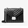 Michael Kors Jet Set Crossbody Bag Black Signature Coated Canvas 35R4SWHL6UBLA