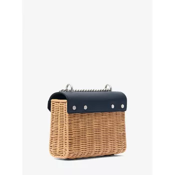 Michael Kors Jet Set Crossbody Bag Navy Saffiano Leather 35T4SWHC5WNAV