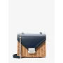 Michael Kors Jet Set Crossbody Bag Navy Saffiano Leather 35T4SWHC5WNAV