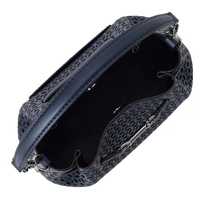 Michael Kors Jet Set Navy Signature Logo peties krepšys 35S6S2ZC1YNAV