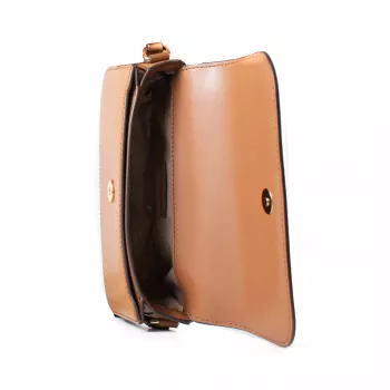 Michael Kors Jet Set Travel Crossbody Bag Luggage Signature Logo-Print Coated Canvas Gold-Tone Hardware