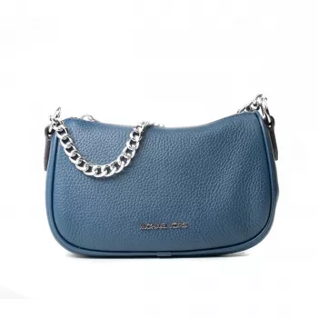 Michael Kors Crossbody krepšys Jet Set Travel Navy Signature Coated Canvas