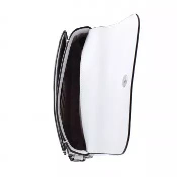 Michael Kors Jet Set Travel Crossbody Bag Optic White Saffiano Leather 35F4STVC1LOPT
