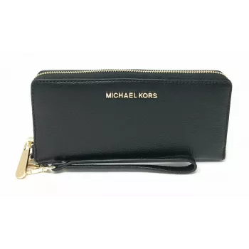 Michael Kors Jet Set Travel Mini Briefcase Saffiano Leather Black Gold-Tone Hardware 35T7GTVE7LBCK