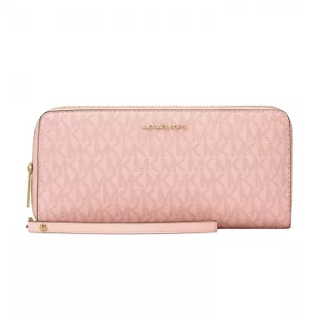 MICHAEL KORS Jet Set Travel Powder Blush Saffiano odinė riešinė 35R4GTVT3VPOW