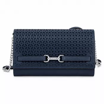 MICHAEL KORS Jet Set Travel Saffiano odinė crossbody rankinė tamsiai mėlyna