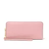 MICHAEL KORS Jet Set Travel Saffiano Leather Flat Multifunction Pouch Powder Blush (35S6GTVE9LPOW)