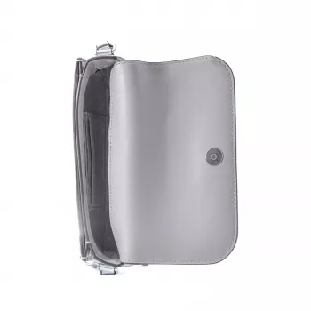 Michael Kors Jet Set Travel Small Crossbody Bag Signature Coated Canvas 21x12x5 cm Silver-Tone Hardware
