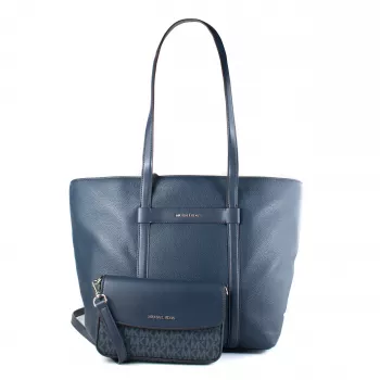 Michael Kors Jet Set Travel Tote Bag Navy Saffiano Leather Women's 35S5STVT3LNAV