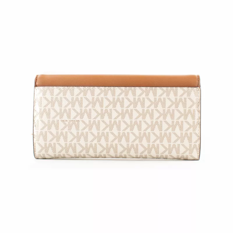 Michael Kors Jet Set Travel Vanilla Signature Coated Canvas peties krepšys 35F3GTVE7BVAN