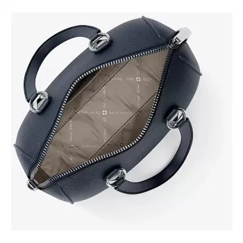 Michael Kors Jet Set Travel moteriškas kryžminis krepšys iš safiano odos, tamsiai mėlynas, 19x13x9 cm