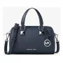 Michael Kors Jet Set Travel moteriškas kryžminis krepšys iš safiano odos, tamsiai mėlynas, 19x13x9 cm