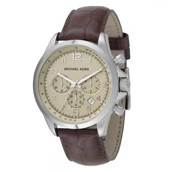 Michael Kors Vyriškas Chronografo Laikrodis MK8115 45mm Juodas Silikonas
