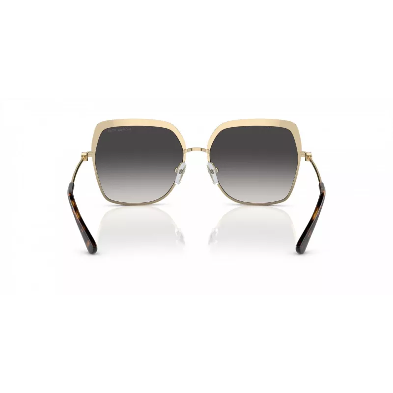 Michael Kors MK1141-10188G Moteriški Saulės Akiniai – Juodas Acetato Rėmelis, Pilki Gradientiniai Lęšiai, 57 mm