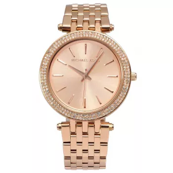 Michael Kors MK3192 Moteriškas laikrodis – rožinio aukso plienas, 39 mm