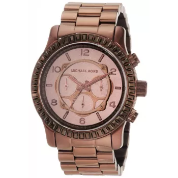 Michael Kors MK5543 Moteriškas Rožinio Aukso Spalvos Chronografinis Laikrodis 43mm