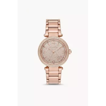 Michael Kors MK6511 Moteriškas Rožinio Aukso Spalvos Nerūdijančio Plieno Laikrodis 38mm