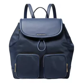 Michael Kors Raven Kuprinė 30R4GRKB7CNAV Navy Signature Canvas 30x36x17 cm