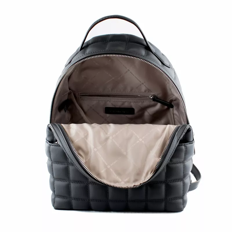 Michael Kors Rhea Medium Backpack Black Leather Women's 35R5S6HB6VBLA