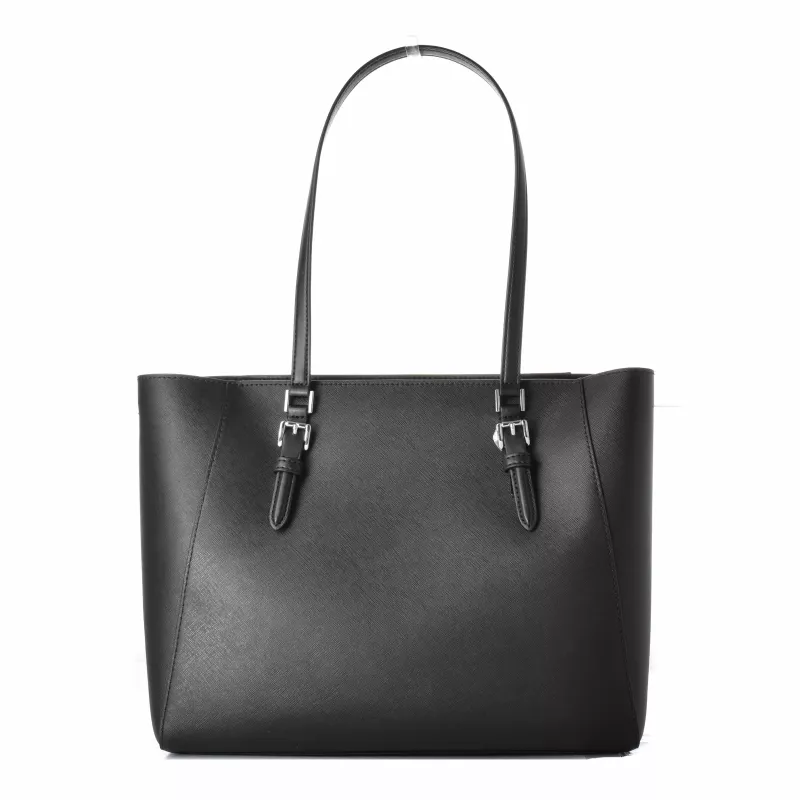 Michael Kors Sullivan moteriškas tote krepšys - Saffiano oda, juodas, 34x27x11 cm