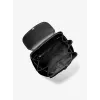 Michael Kors Unisex Backpack 30S4SRKB7CBLA – juoda grūdėtos odos kuprinė su užtrauktuku, 34x35x14 cm