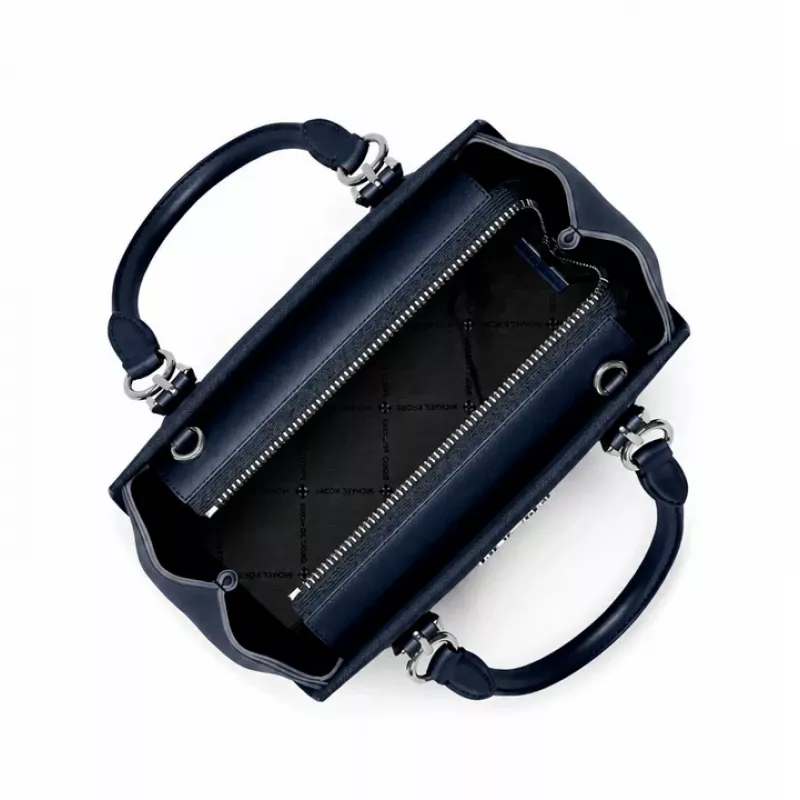 Michael Kors moteriškas Amelia satchel krepšys Navy 35R6S6AM1LNAV (23x16x11 cm)