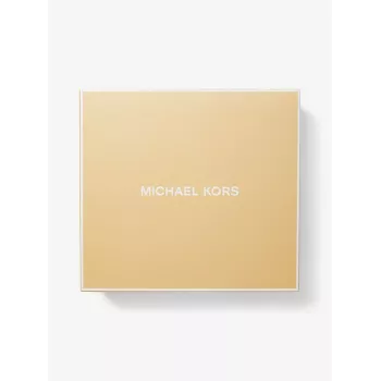 MICHAEL KORS Moteriškas Krepšių Rinkinys 35F5GGZD6OCHE - Signature dengtos drobės crossbody krepšys su derančia pinigine (24x15x8 cm)