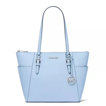 Michael Kors moteriška Cece Saffiano odinė peties rankinė šviesiai auksinė 25x28x11 cm