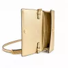Michael Kors Moterų „Jet Set Charm“ kryžminė rankinė, Signature Logo drobė, aukso spalvos furnitūra