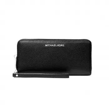 Michael Kors Moteriška piniginė Continental Wallet iš Saffiano odos, juoda 35F7STVE7LBLK